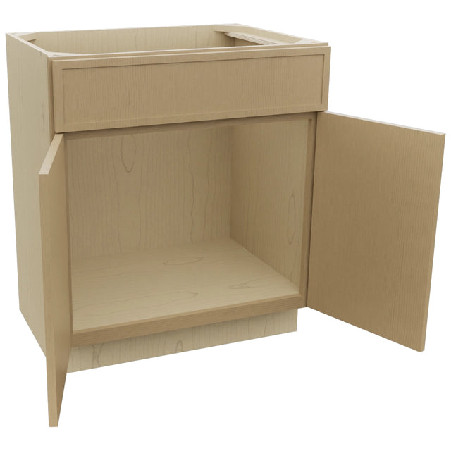 Fabuwood Luna Natural Oak VSB30-34 Vanity Sink Cabinet, Open View