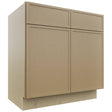 Fabuwood Luna Natural Oak VSB33-34 Vanity Sink Cabinet, Front View