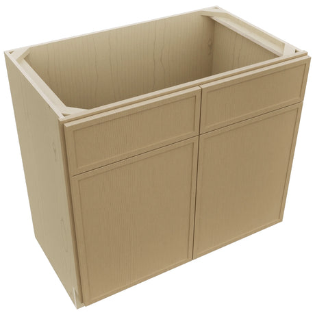 Fabuwood Luna Natural Oak VSB36-34 Vanity Sink Cabinet, Top View