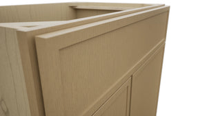 Fabuwood Luna Natural Oak VSD30DL Vanity Combo Cabinet, Detail View