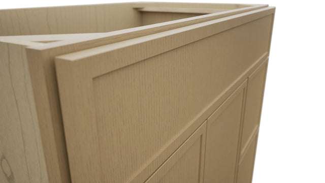 Fabuwood Luna Natural Oak VSD36DR Vanity Combo Cabinet, Detail View