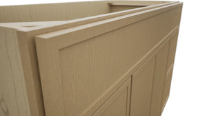 Fabuwood Luna Natural Oak VSD48 Vanity Combo Cabinet, Detail View