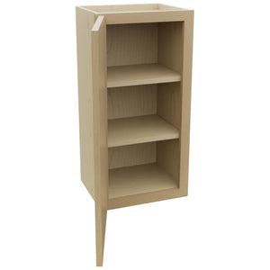 Fabuwood Luna Natural Oak W1530 Wall Standard Cabinet, Open View