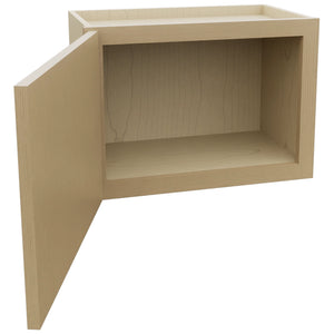 Fabuwood Luna Natural Oak W2115 Wall Standard Cabinet, Open View