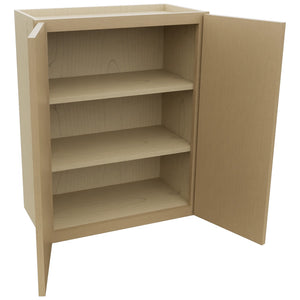 Fabuwood Luna Natural Oak W2430 Wall Standard Cabinet, Open View