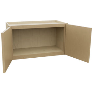 Fabuwood Luna Natural Oak W2715 Wall Standard Cabinet, Open View