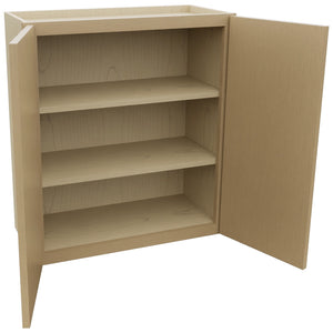 Fabuwood Luna Natural Oak W2730 Wall Standard Cabinet, Open View