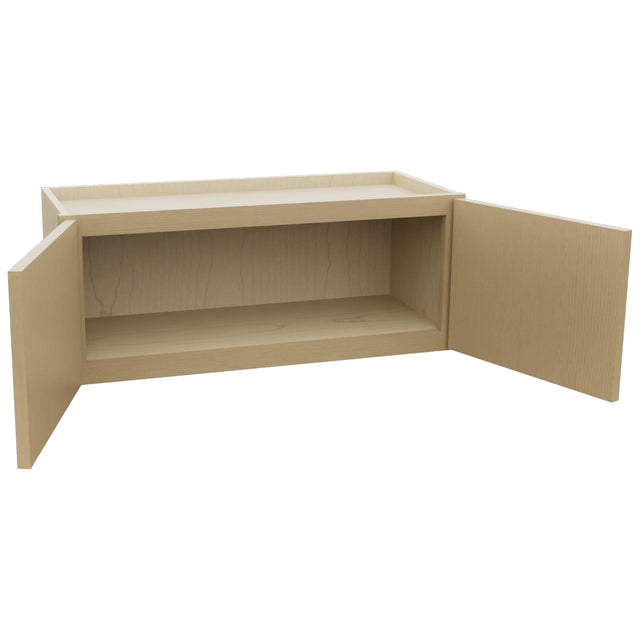 Fabuwood Luna Natural Oak W3012 Wall Standard Cabinet, Open View