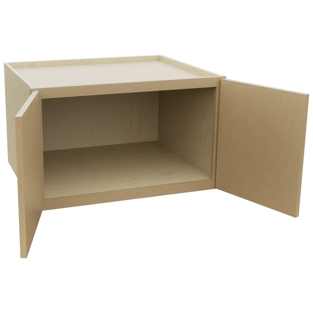 Fabuwood Luna Natural Oak W301824 Wall Deep Cabinet, Open View