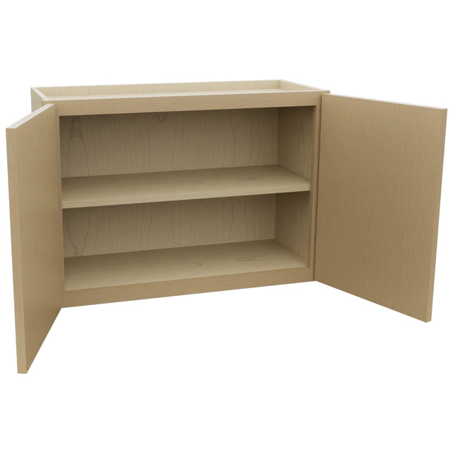 Fabuwood Luna Natural Oak W3021 Wall Standard Cabinet, Open View
