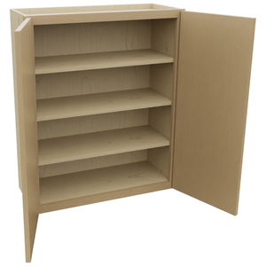 Fabuwood Luna Natural Oak W3036 Wall Standard Cabinet, Open View