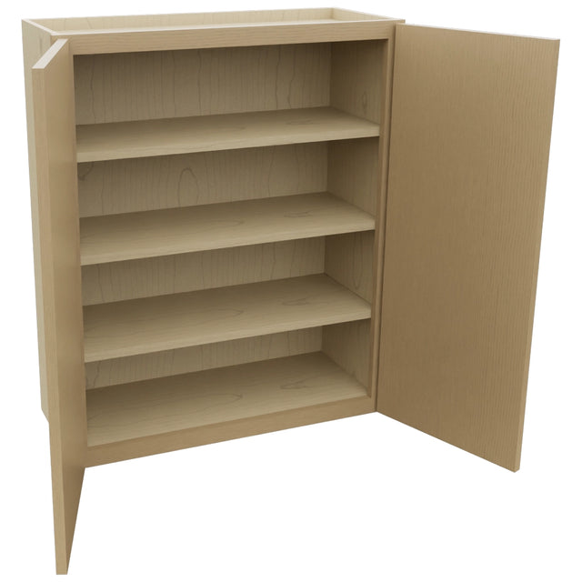 Fabuwood Luna Natural Oak W3036 Wall Standard Cabinet, Open View