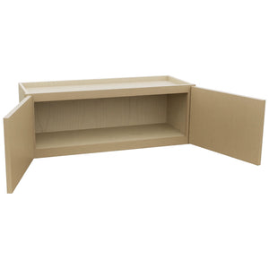 Fabuwood Luna Natural Oak W3312 Wall Standard Cabinet, Open View