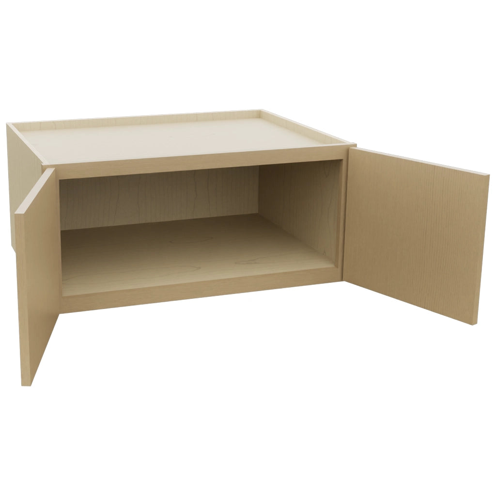 Fabuwood Luna Natural Oak W331524 Wall Deep Cabinet, Open View