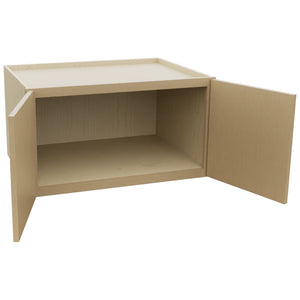 Fabuwood Luna Natural Oak W331824 Wall Deep Cabinet, Open View