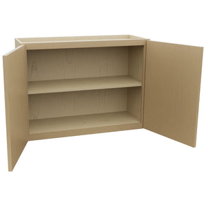 Fabuwood Luna Natural Oak W3324 Wall Standard Cabinet, Open View
