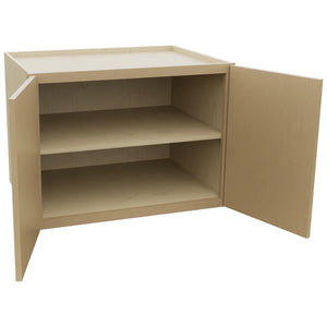 Fabuwood Luna Natural Oak W332424 Wall Deep Cabinet, Open View