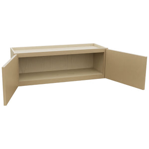 Fabuwood Luna Natural Oak W3612 Wall Standard Cabinet, Open View