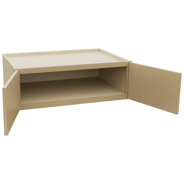 Fabuwood Luna Natural Oak W361224 Wall Deep Cabinet, Open View