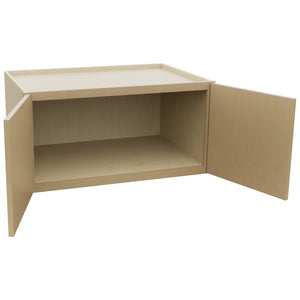 Fabuwood Luna Natural Oak W361824 Wall Deep Cabinet, Open View