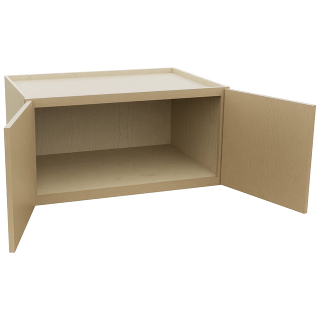 Fabuwood Luna Natural Oak W361824 Wall Deep Cabinet, Open View