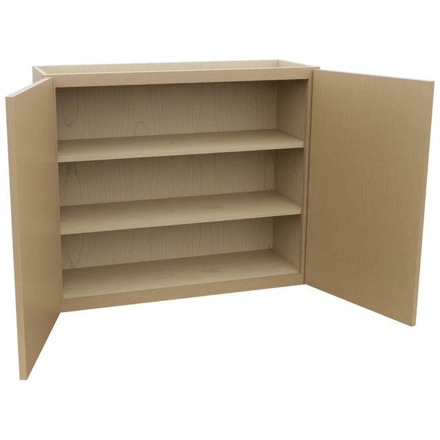 Fabuwood Luna Natural Oak W3630 Wall Standard Cabinet, Open View