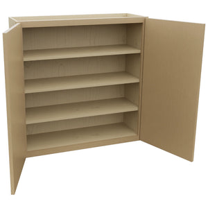 Fabuwood Luna Natural Oak W3636 Wall Standard Cabinet, Open View