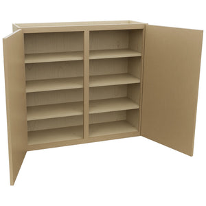 Fabuwood Luna Natural Oak W3936 Wall Standard Cabinet, Open View