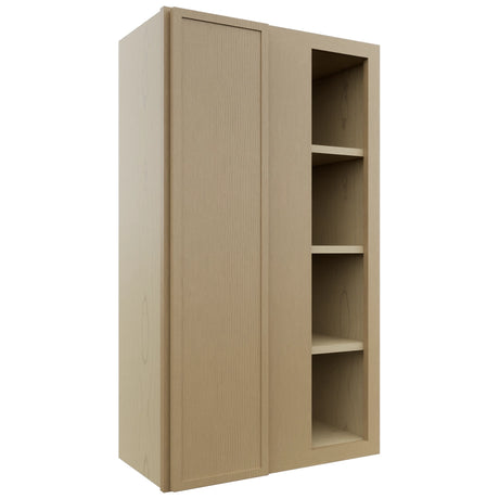 Fabuwood Luna Natural Oak WBC2442 Wall Corner Blind Cabinet, Front View
