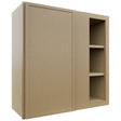 Fabuwood Luna Natural Oak WBC3030 Wall Corner Blind Cabinet, Front View