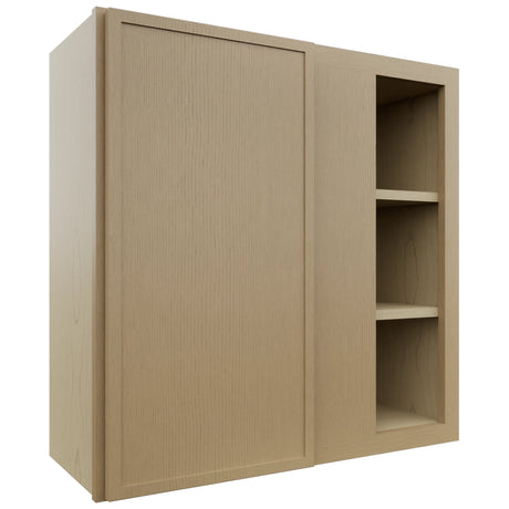Fabuwood Luna Natural Oak WBC3030 Wall Corner Blind Cabinet, Front View