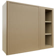 Fabuwood Luna Natural Oak WBC3630 Wall Corner Blind Cabinet, Front View