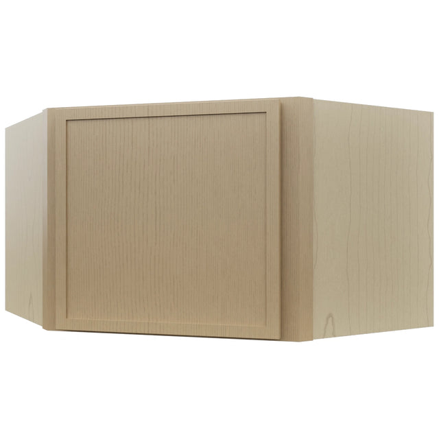 Fabuwood Luna Natural Oak WDC2415 Wall Corner Diagonal Cabinet, Front View