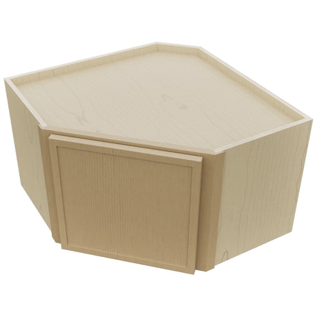 Fabuwood Luna Natural Oak WDC2415 Wall Corner Diagonal Cabinet, Top View