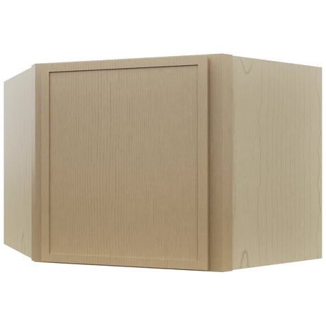 Fabuwood Luna Natural Oak WDC2418 Wall Corner Diagonal Cabinet, Front View