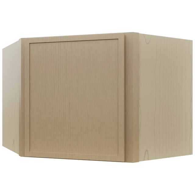 Fabuwood Luna Natural Oak WDC2418 Wall Corner Diagonal Cabinet, Front View