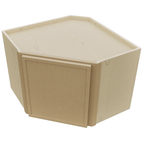 Fabuwood Luna Natural Oak WDC2418 Wall Corner Diagonal Cabinet, Top View