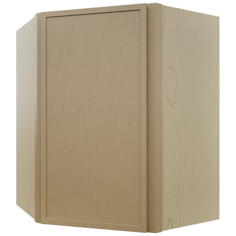 Fabuwood Luna Natural Oak WDC2430 Wall Corner Diagonal Cabinet, Front View
