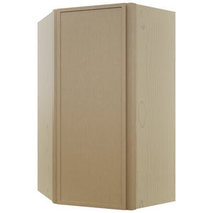 Fabuwood Luna Natural Oak WDC2442 Wall Corner Diagonal Cabinet, Front View