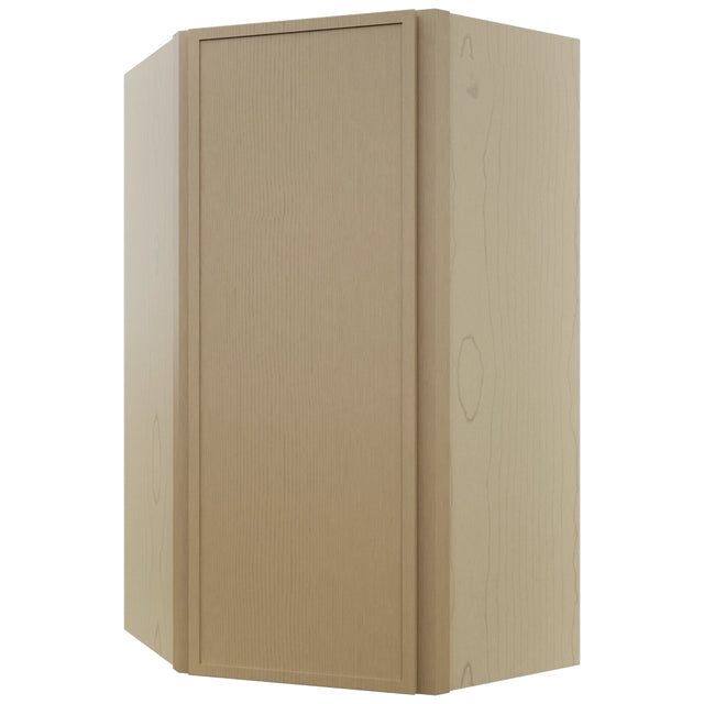 Fabuwood Luna Natural Oak WDC2442 Wall Corner Diagonal Cabinet, Front View