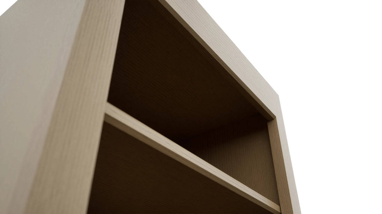 Fabuwood Luna Natural Oak WOS1836 Wall Open Shelf, Detail View