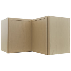 Fabuwood Luna Natural Oak WPC2415 Wall Corner Pie Cabinet, Front View
