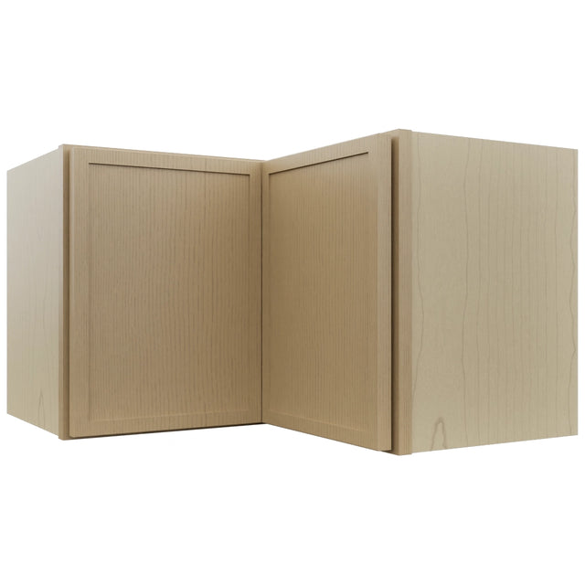Fabuwood Luna Natural Oak WPC2415 Wall Corner Pie Cabinet, Front View