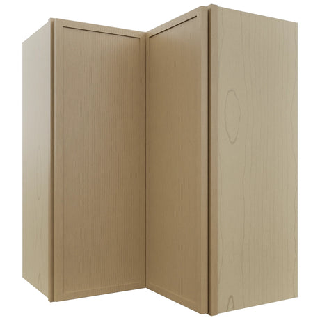Fabuwood Luna Natural Oak WPC2430 Wall Corner Pie Cabinet, Front View