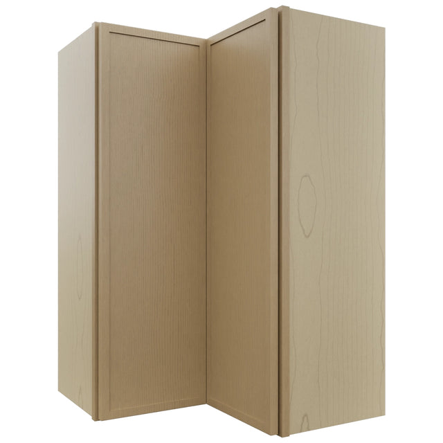 Fabuwood Luna Natural Oak WPC2436 Wall Corner Pie Cabinet, Front View