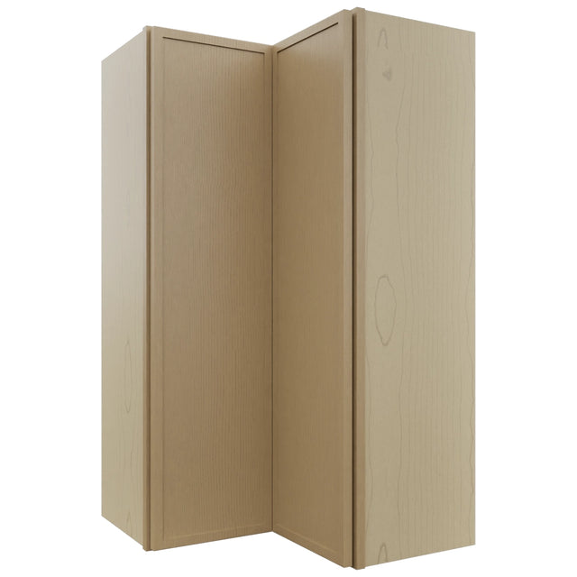 Fabuwood Luna Natural Oak WPC2442 Wall Corner Pie Cabinet, Front View
