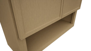 Fabuwood Luna Natural Oak WVS2430 Vanity Wall Storage, Detail View