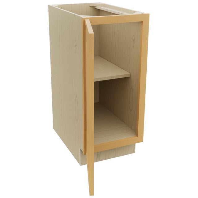 Fabuwood Luna Timber B15FD Base Full Door Cabinet, Open View