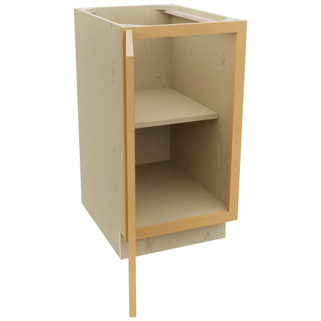 Fabuwood Luna Timber B18FD Base Full Door Cabinet, Open View
