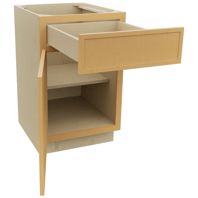 Fabuwood Luna Timber B21 Base Standard Cabinet, Open View